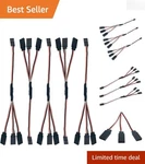 High-quality 5PCS Jr Connector Servo Cable Set For Rc Planes, Cars, Drones. Fixed Price $18.68.