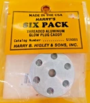 B Higley Pn: SIX001 Nip Harry's 6 Pack - Threaded Aluminum Glow Plug Caddy. Fixed Price $11.00.