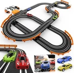 Slot Race Track Sets With 4 High-speed Racing Car, Battery Or Electric.... Fixed Price $70.05.