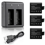 Rechargeable Action Camera Batteries 3-PACK With Usb Dual Charger, 1050MAH. Fixed Price $22.90.