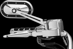 Kuryakyn Heavy Side Mirrors Chrome W Satin Accent Road Glide 03-22. Fixed Price $250.41.