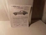 Cox Thimble-drome Corvette Sting Ray Manual- Copy. Fixed Price $7.99.