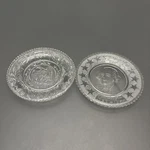 Sandwich Glass Mini Cup Plates George Washington 1732-1799 & Eagle 1831 Set Of. Fixed Price $13.29.