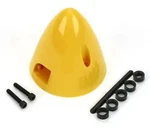 DUB299 Dubro 4 Spinner (yellow) (3"). Fixed Price $13.00.