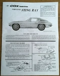 Cox Thimble Drome Corvette Sting Ray Car Owner's Manual Instructions .049 Engine. Fixed Price $7.79.