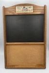 Vintage Heartland Farmhouse Chalkboard Cork Memo Organizer Wall Hanging. Fixed Price $80.00.