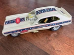 Vintage Cox Gas Powered Pinto Bill Schifsky Funny Car Dragster Tether 1970. Fixed Price $310.00.
