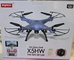Syma X5HW Fpv Drone W/ Camera Open Box Tested Working Rc Quadcopter 2.4G. Fixed Price $42.00.