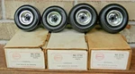 Original Cox Dune Buggy Front & Rear Wheels W/ Tires, Boxes, No Hardware, Read. Fixed Price $249.00.