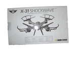 Sky Rider X-31 Shockwave Quadcopter Drone With Wi-fi Camera. Fixed Price $20.99.