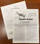 Cox Thimble Drome .15 Comanche Airplane Flight Instruction And Engine Manual. Fixed Price $9.99.