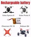 3.7V Lithium Battery For Estes Proto X Ready-to-fly Nano Electric Rc Quadcopter. Fixed Price $9.99.