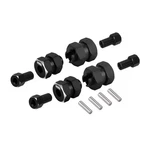 Injora Black Stainless Steel Wheel Hex Hub +5MM Extenders For Axial SCX24 Upg.... Fixed Price $13.50.