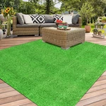 Xlx Turf Outdoor Artificial Grass Rug 4FT, Green Synthetic Floor Mat. Fixed Price $42.60.