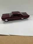 Professionaly Refinished Vintage Burgandy Amt 1/25 Scale 1965 Ford Galaxie Promo. Fixed Price $89.95.