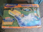 Banzai Cannonball Splash Water Slide Ages 5-12 W/ Body Board Toy Open Box. Fixed Price $44.00.