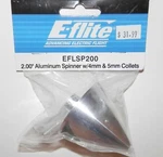 E-flite 2.00" Aluminum Spinner With 4MM & 5MM Collets #EFLSP200 Nip. Fixed Price $31.99.