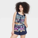 Nwt Ac/dc Blow Up Your Video Cropped Tank Top Women Small Retro Rock Graphic. Fixed Price $16.50.