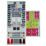 Team Associated RC10T Decal Sheet ASC7860. Fixed Price $19.99.