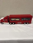 Coca-cola 2001 Holiday Dual Classic Carrier Truck W/ 55 And 57 Ford Thunderbirds. Fixed Price $21.00.