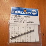 Hirobo "shuttle" Sf Starter Shaft, Part # 0402-521. Fixed Price $14.99.