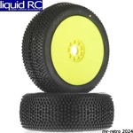 Aka Racing 14007XRY 1/8 Buggy Impact Soft Evo Wheels Mounted Yellow - 17MM (2). Fixed Price $31.99.