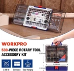 Workpro 530PCS Dremel Rotary Tool Accessories Kit Grinding Sanding Polishing Set. Fixed Price $26.99.