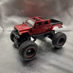 New Bright R/c 4X4 Heavy Metal Jeep Gladiator 1:20 Scale 7" Red All Wheel. Fixed Price $10.00.