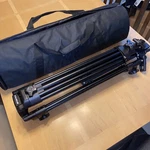 2 Gemini 100MM Professional Video Camera Tripods W/ Carry Bag Heavy Duty Stand. Fixed Price $230.00.