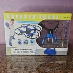 Sharper Image Hand Controlled Stunt Drone Quadcopter 6-AXIS Gyro Blue/black. Fixed Price $12.74.