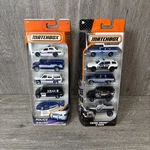 Matchbox Mission 2009-2013 Crime Squad Police 5 Pack Car Set New. Fixed Price $59.95.