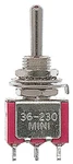 Miniatronics Miniature Toggle Switches Spdt 5AMP 120V Center Off PKG(8 36-230-08. Fixed Price $44.98.