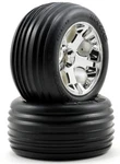 Traxxas Alias (front )tires W/all-star Wheels (2) (chrome) For Rustler 2WD. Fixed Price $25.95.
