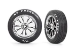 TRA9474R Traxxas Drag Slash Front Pre-mounted Tires (chrome) (2) W/weld Whee.... Fixed Price $29.95.