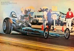Vrhtf Nhra 70'S "california Charger Top Fuel Dragster" Magazine Centerspread. Fixed Price $19.99.