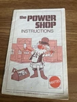 Mattel The Power Shop Toy 1978- Instruction Book/ Manual Only. Fixed Price $9.00.