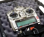 Jr X9303 2.4GHZ DSM2 Compatible Console Transmitter With Carrying Case, Charger. Fixed Price $139.00.