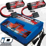 Traxxas Ez-peak Plus Dual Charger W/ 2X Id 3S 11.1V 1400MAH Lipo 1/16 Summit Vxl. Fixed Price $219.85.