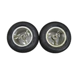 Proline Caliber Tires On Unique Old School Tri-spoke Wheels 1/8TH Scale. Fixed Price $38.00.