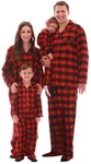 #followme Buffalo Plaid Blanket Sleepers 95149-10195-12M. Fixed Price $40.49.