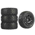 Neebrc 4PCS 76MM/2.99INCH Rally Car Tyres 12MM Hex Hub Rubber B, Black. Fixed Price $26.05.