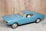 Vintage 1967 Ford Mustang Fastback Large Scale Toy Car Blue Wen-mac Is. Fixed Price $69.99.