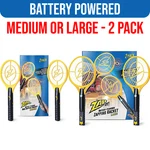 It! Battery Powered Bug Zapper Racket Yellow 2-PACK Choose Medium Or Large. Fixed Price $26.94.