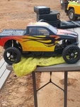 Redcat Rampage Xt With Upgraded Gearing Racing Pipe. Fixed Price $500.00.