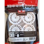 Tamiya Hop-up Med-narrow Rally Dish Wheels (24MM Wide Offset 0) White 4PCS 54851. Fixed Price $6.25.