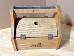 Vintage Kiwi Shoe Groomer Wooden Shine Box Kit W/brushes & Daubers Foot Res. Fixed Price $24.99.