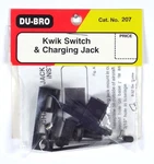 Du-bro Kwik Switch And Charging Jack ( Cat. # 207 ). Fixed Price $6.75.
