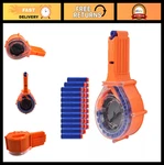 25-ROUND Drum Magazine For Nerf Blasters + 30 Refill Darts High Capacity, Fast. Fixed Price $51.99.