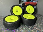 Losi Pro-line Convict Tires Wheels 1/8 8IGHT-XTE 4WD Racing Truggy Set 4.0. Fixed Price $74.00.
