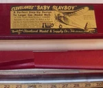 Cleveland "baby Playboy" Balsa Wood Gas Airplane Kit Boxed 1940S. Fixed Price $99.99.